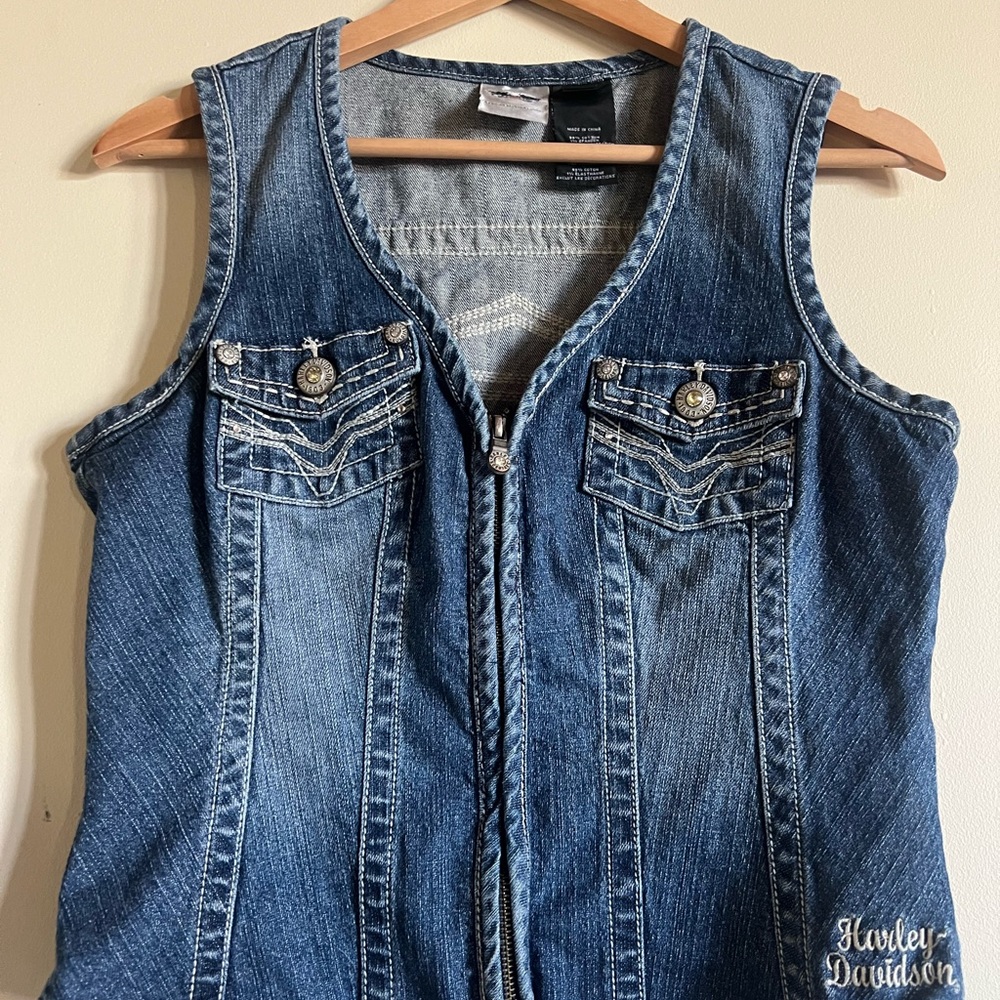 Harley-Davidson Blue Denim Vest
